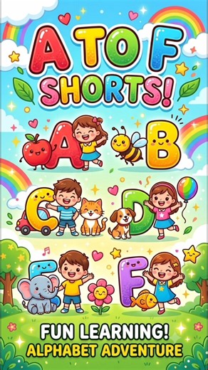 🔤✨ A to F JUST GOT SUPER FUN! 🎈🤩 Watch the letters come alive! 🚀
