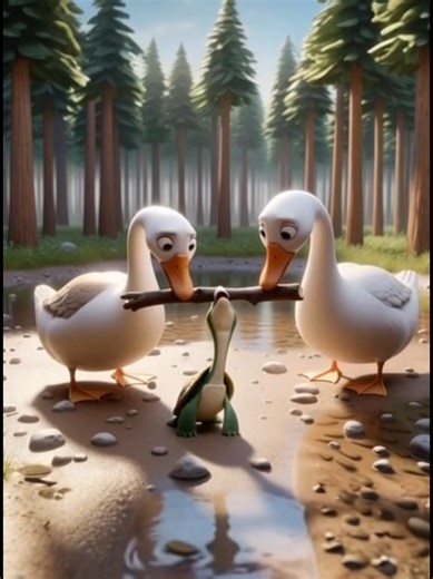 The Turtle and Geese Story: A Humorous Fable