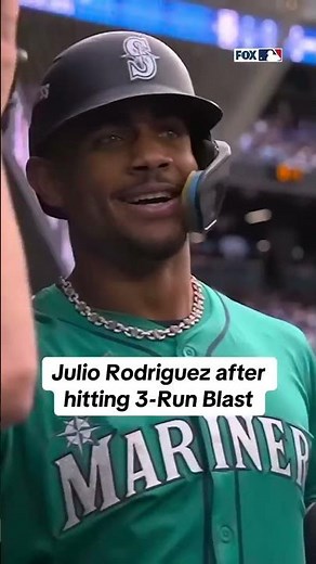 J-ROD showed up in his first AB with a homer #juliorodriguez #mlb #mariners