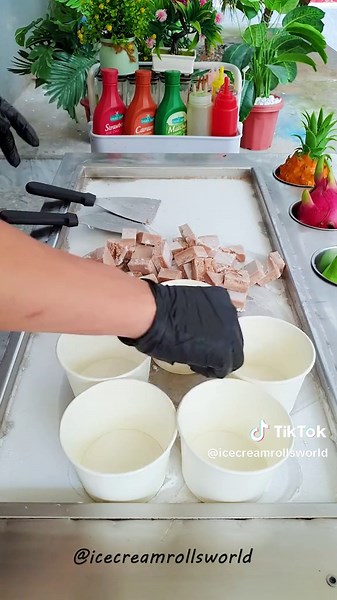 Milo ice cream #asmr #satisfying #foryou #icecream #icecreamrolls