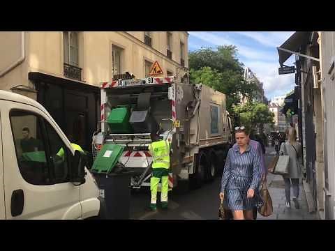 Garbage Trucks of Paris, France!