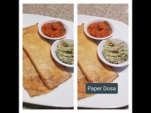 How To Make Paper Dosa Without Oil (3 types) In English - Famous South Indian Food