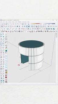 Model and Create furniture in #SketchUp - Side Stool Modeling