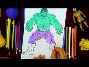 تلوين هالك الرجل الأخضر - Coloring hulk