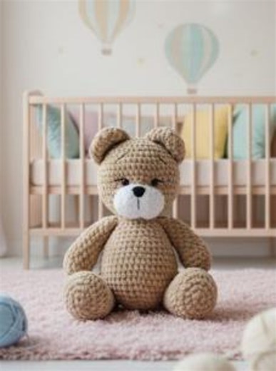 Crochet Bear Pattern, Amigurumi Teddy, Velvet Plushie DIY (PDF Download Without Images) - Etsy