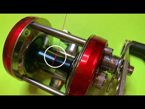 ベイトリールの簡単なライン(糸)の巻き方結び方。How to wind a simple line of bait reel