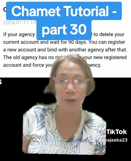 Chamet Tutorial: Changing Agency Explained