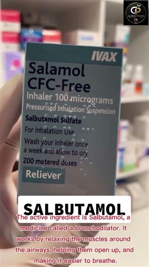 🌬️ Struggling to breathe? Salbutamol inhaler can provide fast relief from asthma symptoms