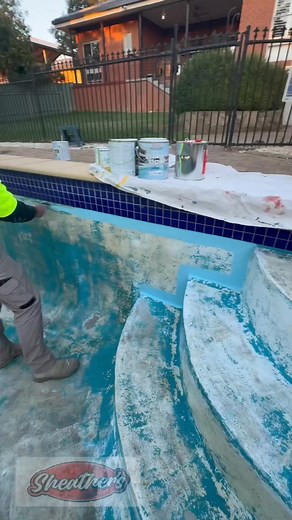 1.9K views · 30 reactions |  Wanting a new look for your concrete pool this summer?  Pool needs restoration? We do just that here at Sheathers Painting! This is our recent project! Tell us what you think and please reach out if you would like a free quote today! ☀️‍♂️﫟 | Sheather's Painting Wagga | Facebook