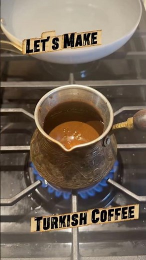 Making Traditional Turkish Coffee at Home ☕🔥
