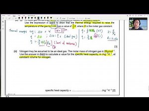 15.2d Ex4 MJ17 P42 Q2 Specific Heat Capacity for Gas | A2 Ideal Gas | Cambridge A Level 9702 Physics