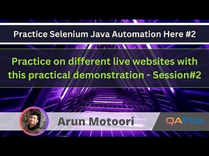 Practice Selenium Java Automation here on different websites - Practice Session #2