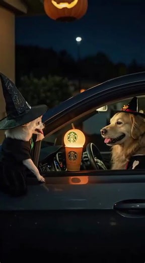 🌙 Jenny en el turno nocturno de Halloween 🎃☕ #halloween