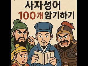 삼국지에 나오는 사자성어 100개 암기하기 #삼국지 #사자성어 #우리말 사자성어 #삼국지 이해하기