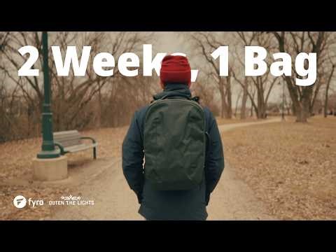 Two Weeks, One Bag | Minimalist Pack With Me | Fyro Levo Travel Backpack