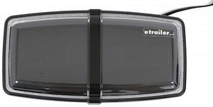 LED Mini Strobe Light Bar - Magnetic Mount - Rectangular - Amber and White LEDs Buyers Products Emer