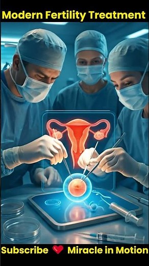 IVF Explained in 3D🧬In‑Vitro Fertilization & Reproductive Technology #shorts #miracleinmotion #baby