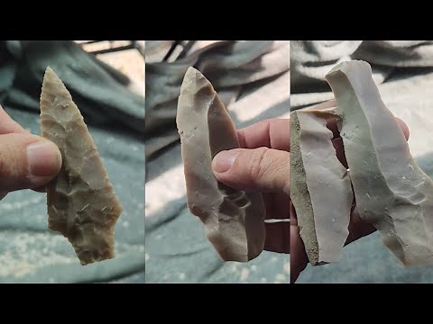 1909 - How to Make An Arrowhead From a Prismatic Blade #flintknapping