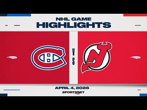 NHL Highlights | Canadiens vs. Devils - April 4, 2026