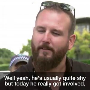 This young boy from Sydney has saved Easter! 🐰🐣 http://bit.ly/FinnCop | SBS News