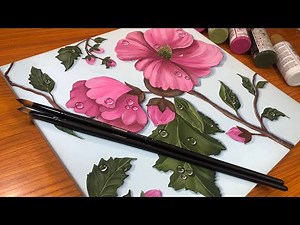 Technique To Paint Flowers / Tricks and Step by Step / You will be surprised