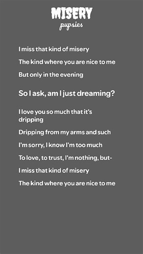 misery by pupsies