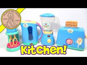 Just Like Home Kitchen Appliance Set - Toaster, Blender, Mixer & Coffee Kettle