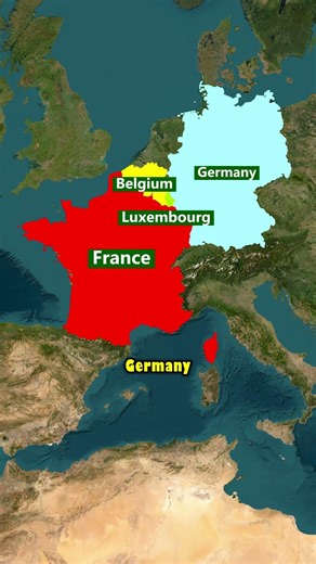 You Didn't Know This About France's Borders! 😲#geography #shorts #pov