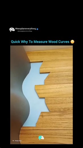 Explore Everything on Instagram: "The post features a 16-second woodworking hack where a flexible blue strip is used to trace smooth, irregular curves on wooden planks. This simple bendable ruler helps creators mark lines with accuracy, making every cut clean and precise. It’s a common tool in carpentry, often highlighted in resources like Wood Magazine, helping reduce mistakes and material waste. #WoodworkingTips #DIYProjects #CraftingHacks #SustainableLiving #CarpentrySkills #HandmadeIdeas #Cr