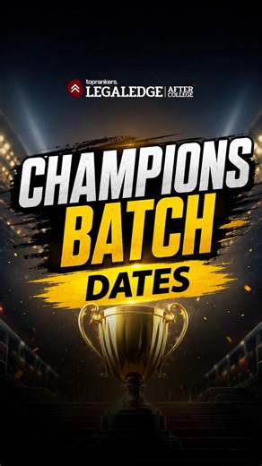 Stay Ahead of the Competition with Champions Batch 2027 #clatpg2027 #llm2027