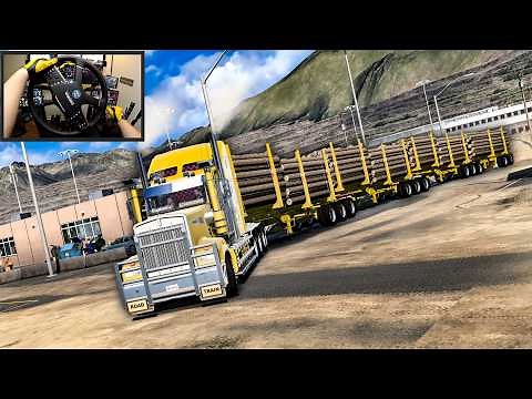 Massive Australian Road Train in ATS – Epic Log Hauling Adventure!