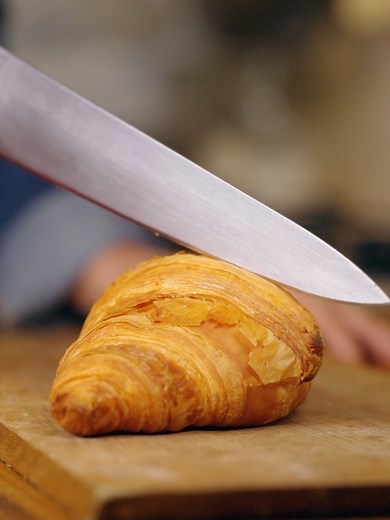 Mastering Knife Skills: Cut a Croissant with Precision