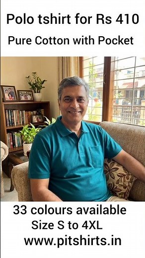 Pure Cotton Polos tshirt Rs 410 with free shipping visit pitshirts.in