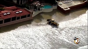 High surf closed Ocean Beach Pier Wednesday and brought some strong swells to the rest of county's coastline ahead of this week's storm. FORECAST: https://bit.ly/2RlpsQ6 | 10News – ABC San Diego KGTV