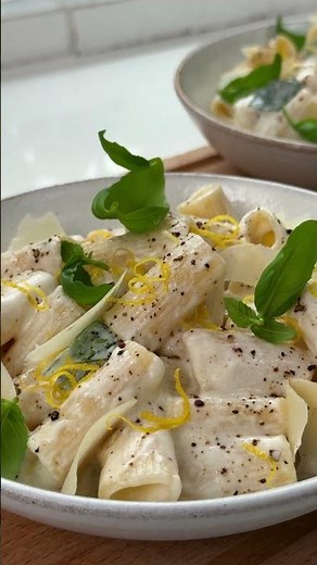 Lemon ricotta basil pasta
