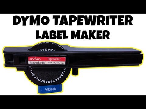 Dymo Tapewriter Executive 3 | Label Maker | Punch Sticker | HOW TO OPERATE | EBAY LISTING