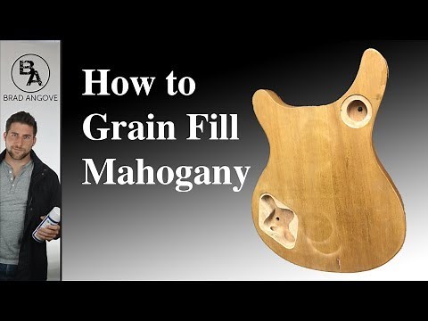How to Grain Fill Mahogany