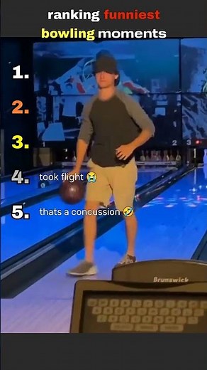 RANKING the FUNNIEST bowling moments 😂 #ranking #funny #fails