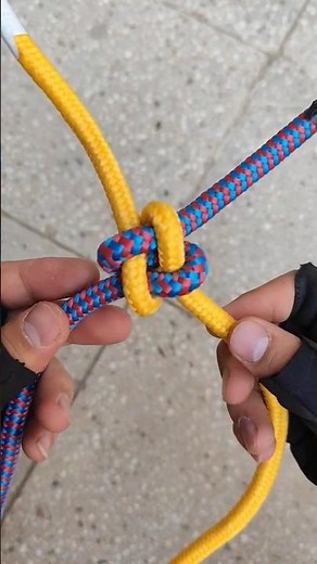 🔥Square knot - an essential trick that everyone needs! #knot #shorts