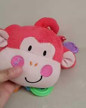 Fisher price discover n grow musical monkey stroller toy