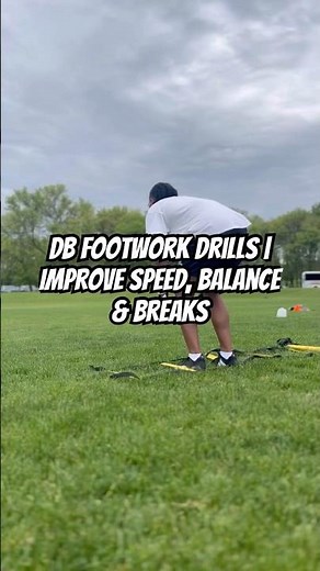DB Footwork Drills | Improve Speed, Balance & Breaks #dbdrills #defensiveback