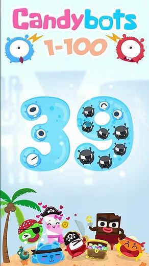 CandyBots 123 Numbers - Number 39 | CandyBots Games