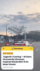 57K views · 546 reactions | Ultraman Tiga or Ultraman Dyna?? 樂 Read here: https://weirdkaya.com/legends-coming-msians-stunned-by-ultraman-inspired-honda-nsx-r-on-muar-streets/ | WeirdKaya | Facebook
