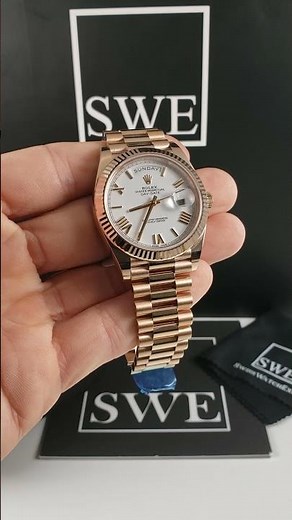 Rolex Day Date 40 President Rose Gold White Dial Mens Watch 228235 Review | SwissWatchExpo