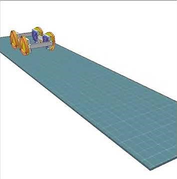 Car of triangular wheels