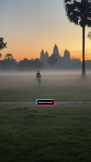 This is Angkor Wat, heaven on earth 💛✨ Don’t miss the sunrise at Angkor Wat when you visit Siem Reap, Cambodia. Video from my tour guide @Veasna