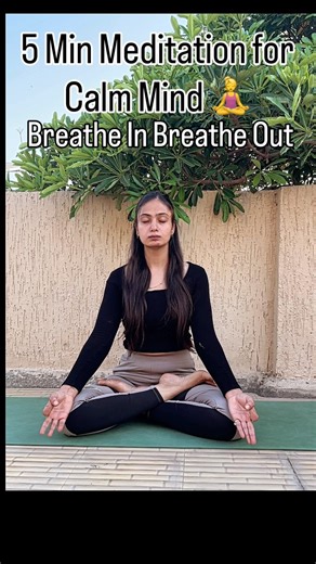 5 Min Meditation for Calm Mind (Breathe In Breathe Out)