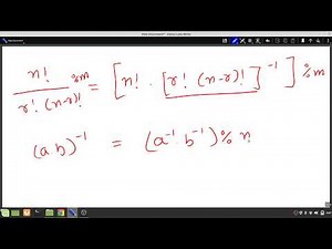 Ways to find ncr%m, Method 3 : Using Factorials and Modular Inverse