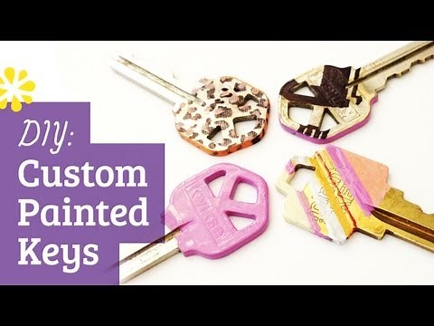 DIY Custom Painted Keys | Sea Lemon