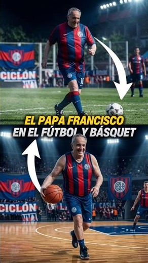 Pope Francis and his past as a footballer and basketball player 😂🔙 | #sanlorenzo #argentinianfoot...